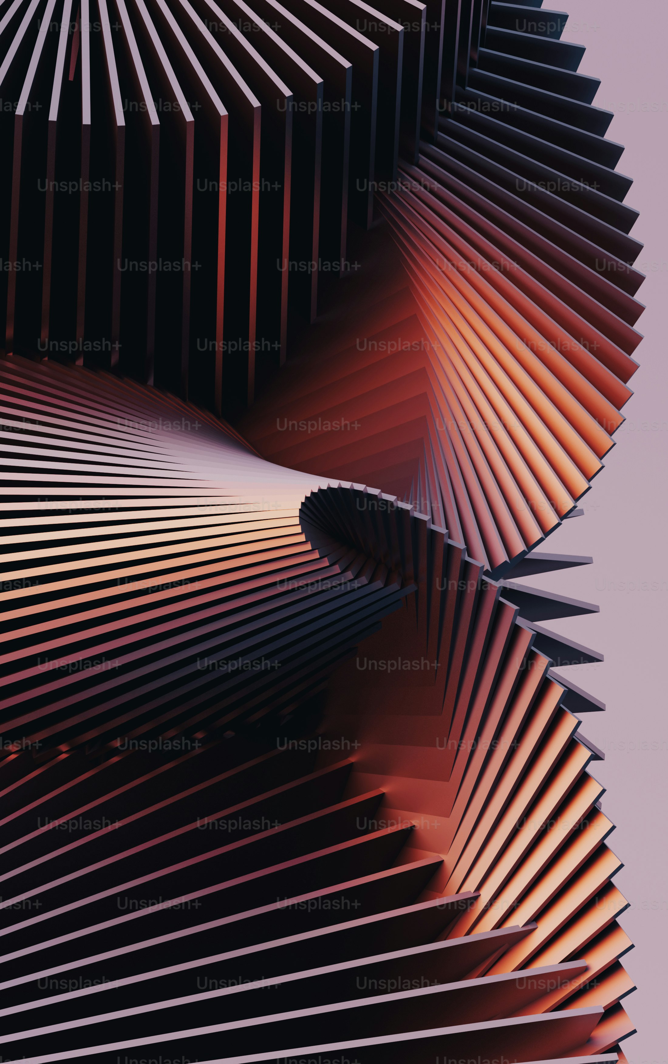 ein abstraktes Bild von Linien und Formen