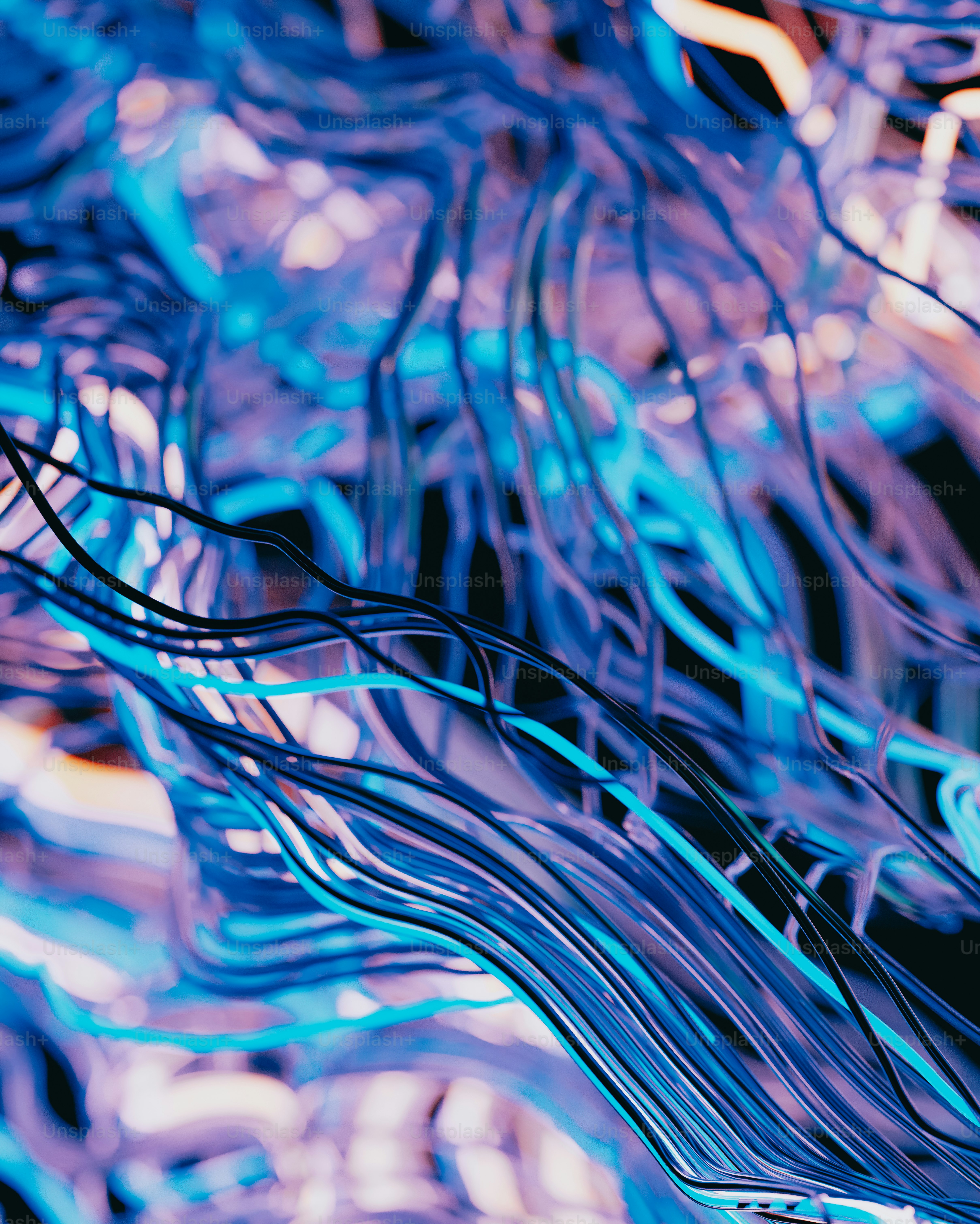 a bunch of wires that are connected together