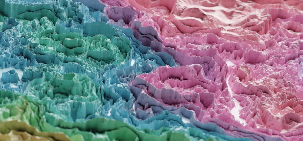 um close up de um papel multicolorido