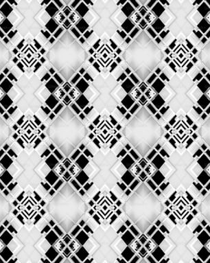 a black and white pattern with squares