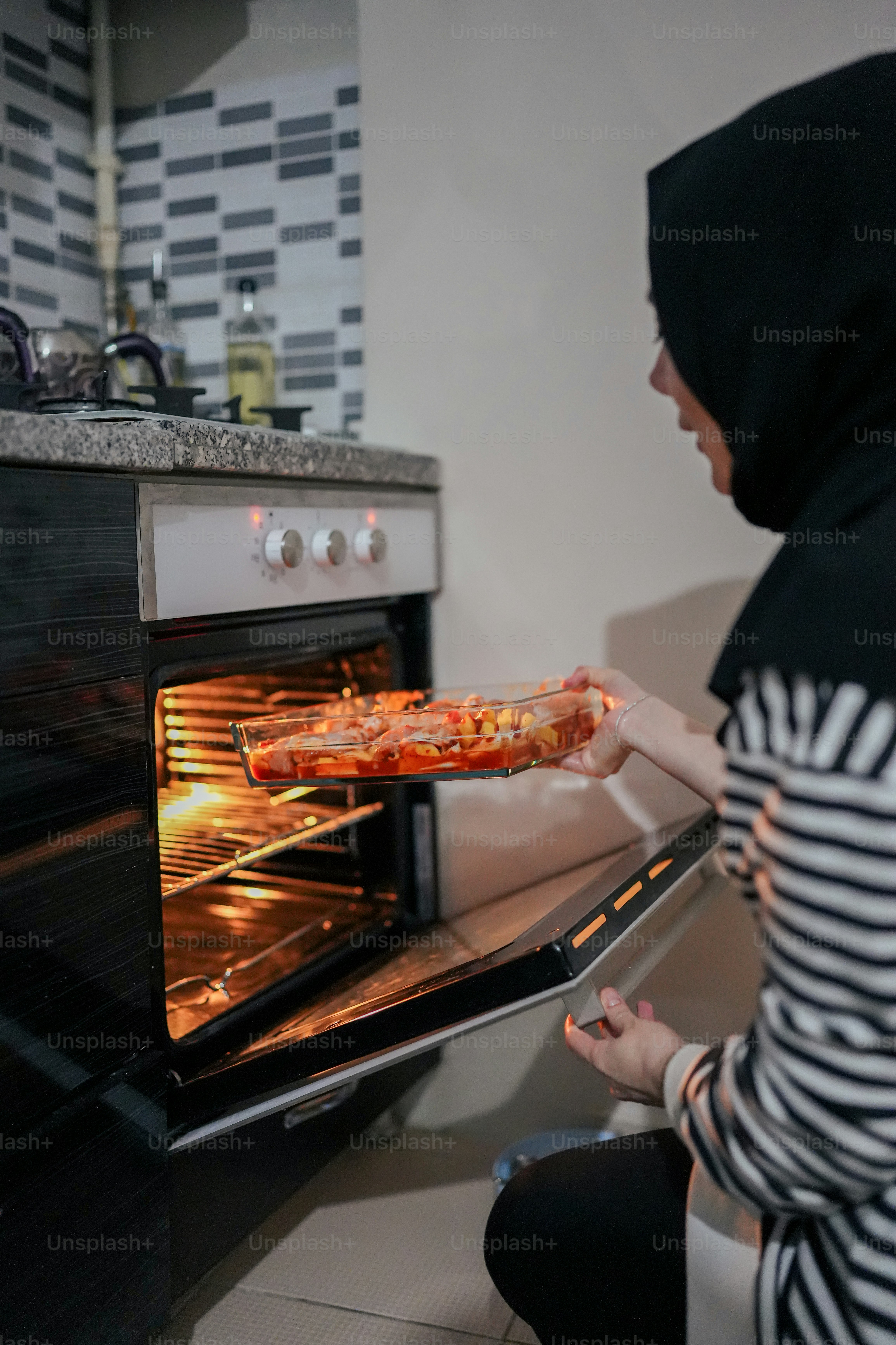 cooking food