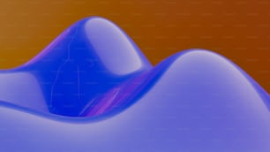 Ein abstraktes Bild von blauen und violetten Formen
