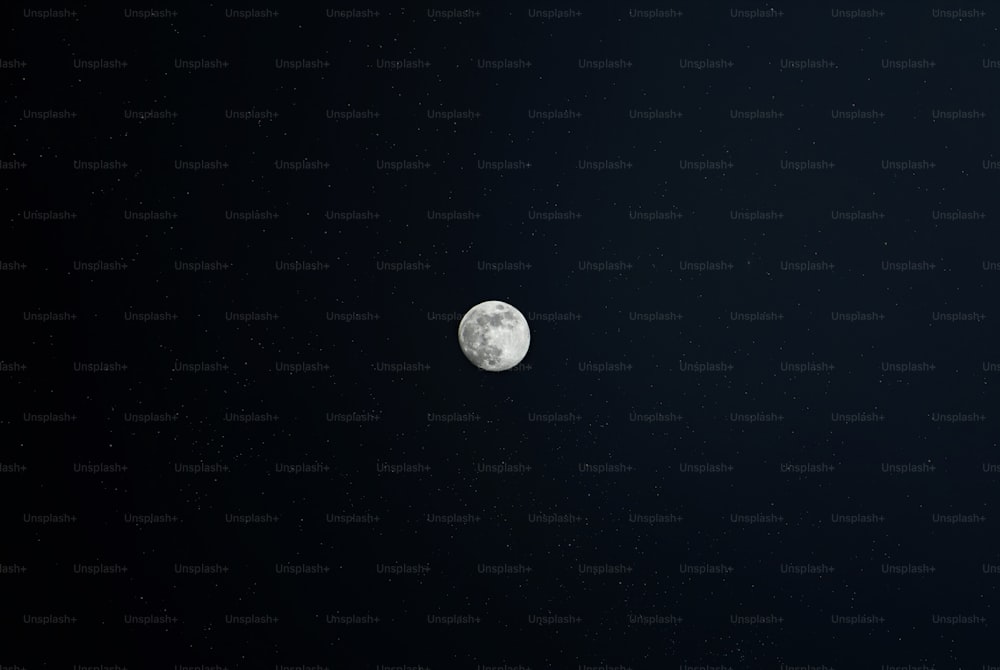 밤하늘에 비친 달의 모습