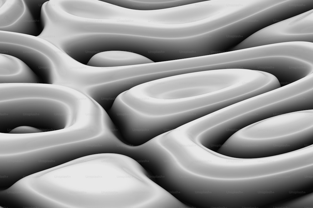 un'immagine generata al computer di forme ondulate