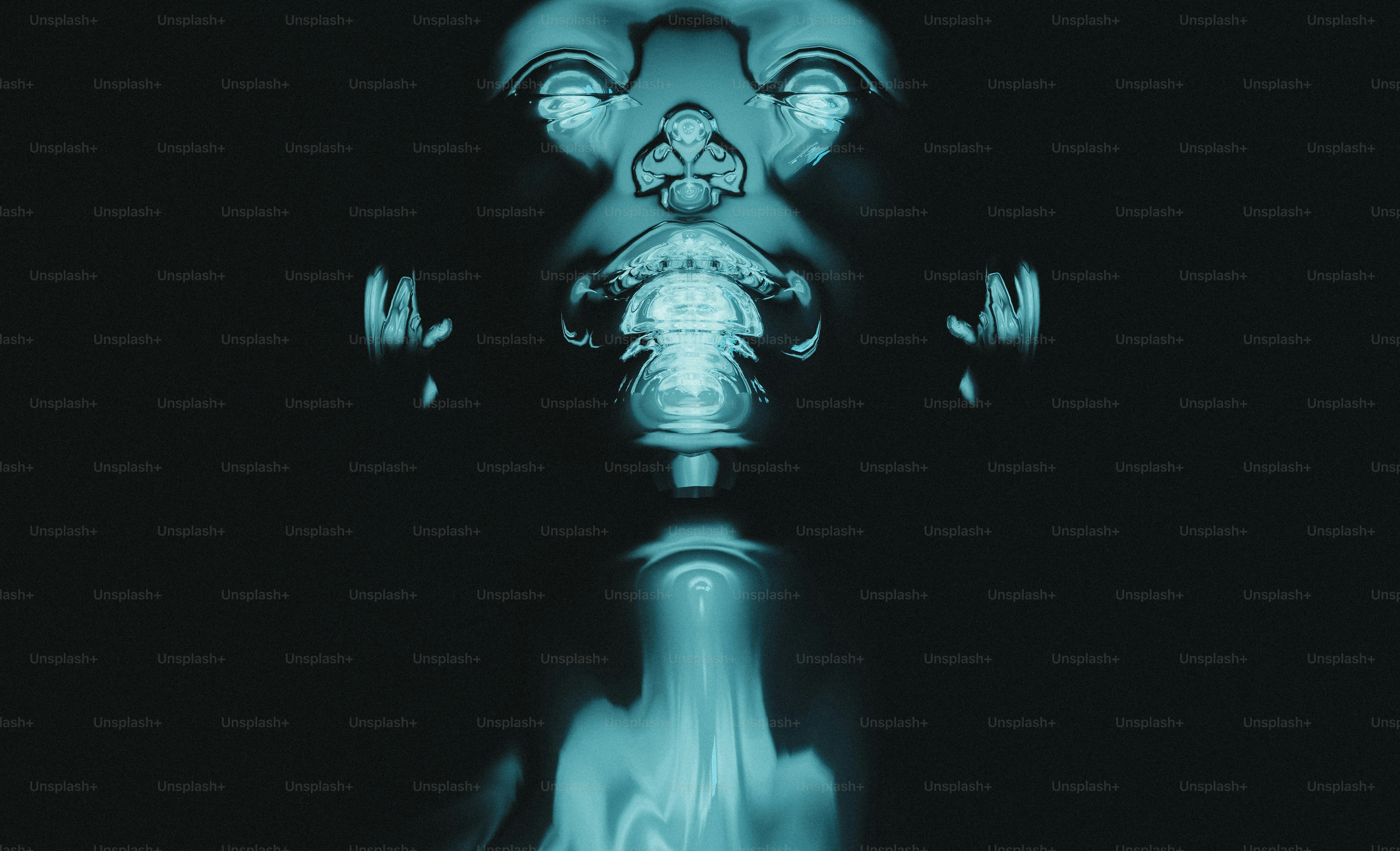 Das Gesicht eines Mannes wird im Dunkeln gezeigt