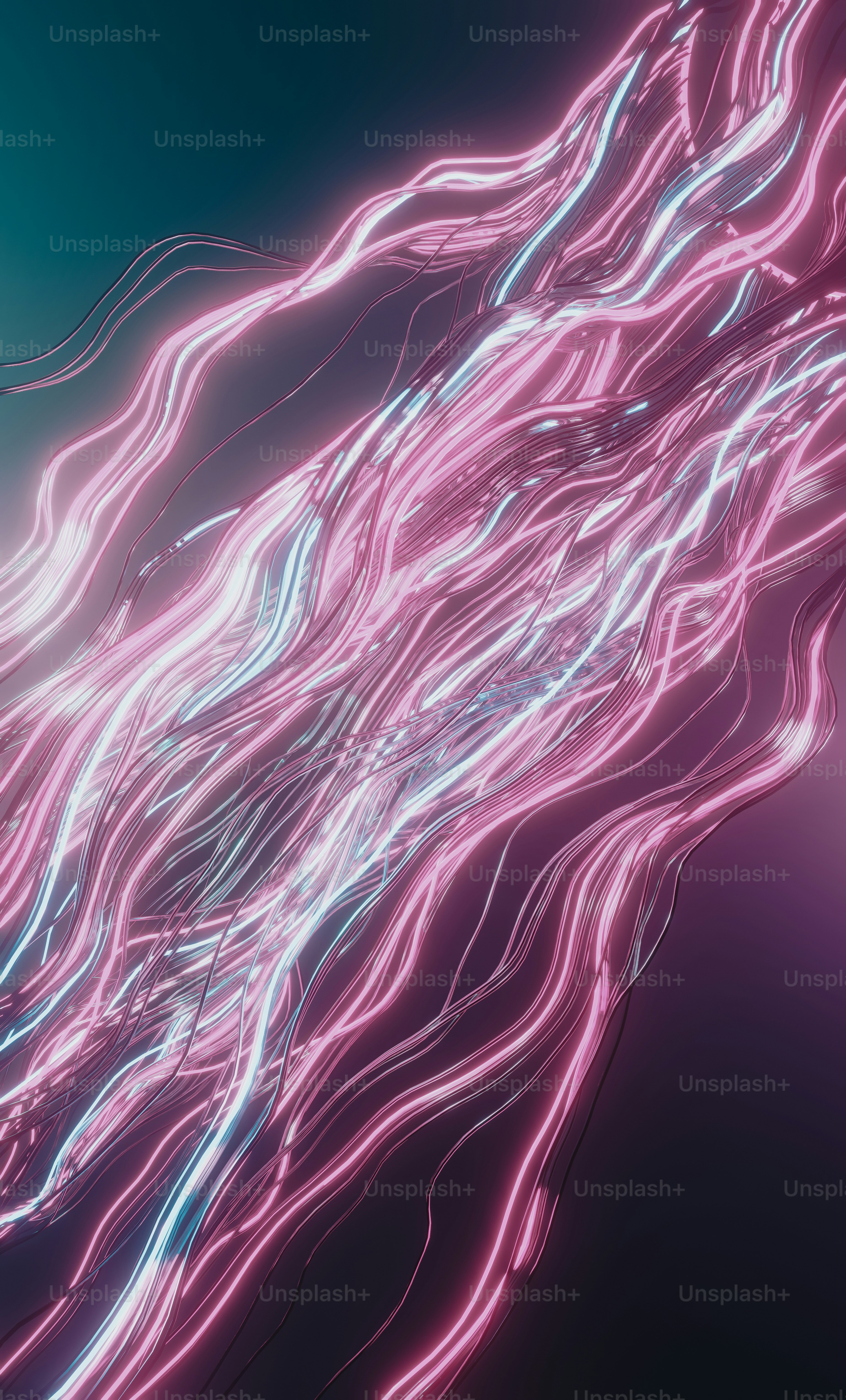 Ein verschwommenes Bild eines rosa und blauen Hintergrunds