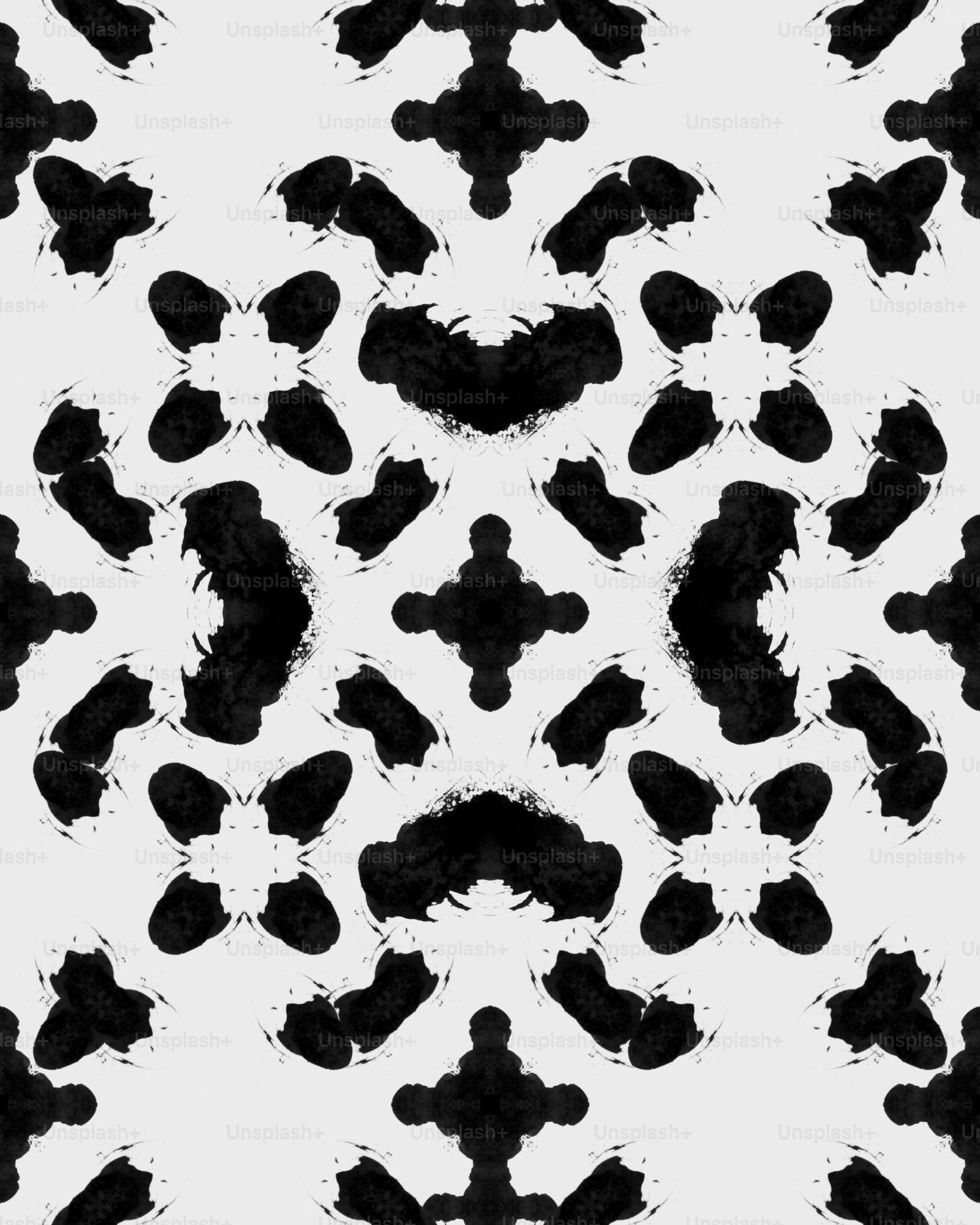a-black-and-white-animal-print-pattern-on-a-white-background-photo