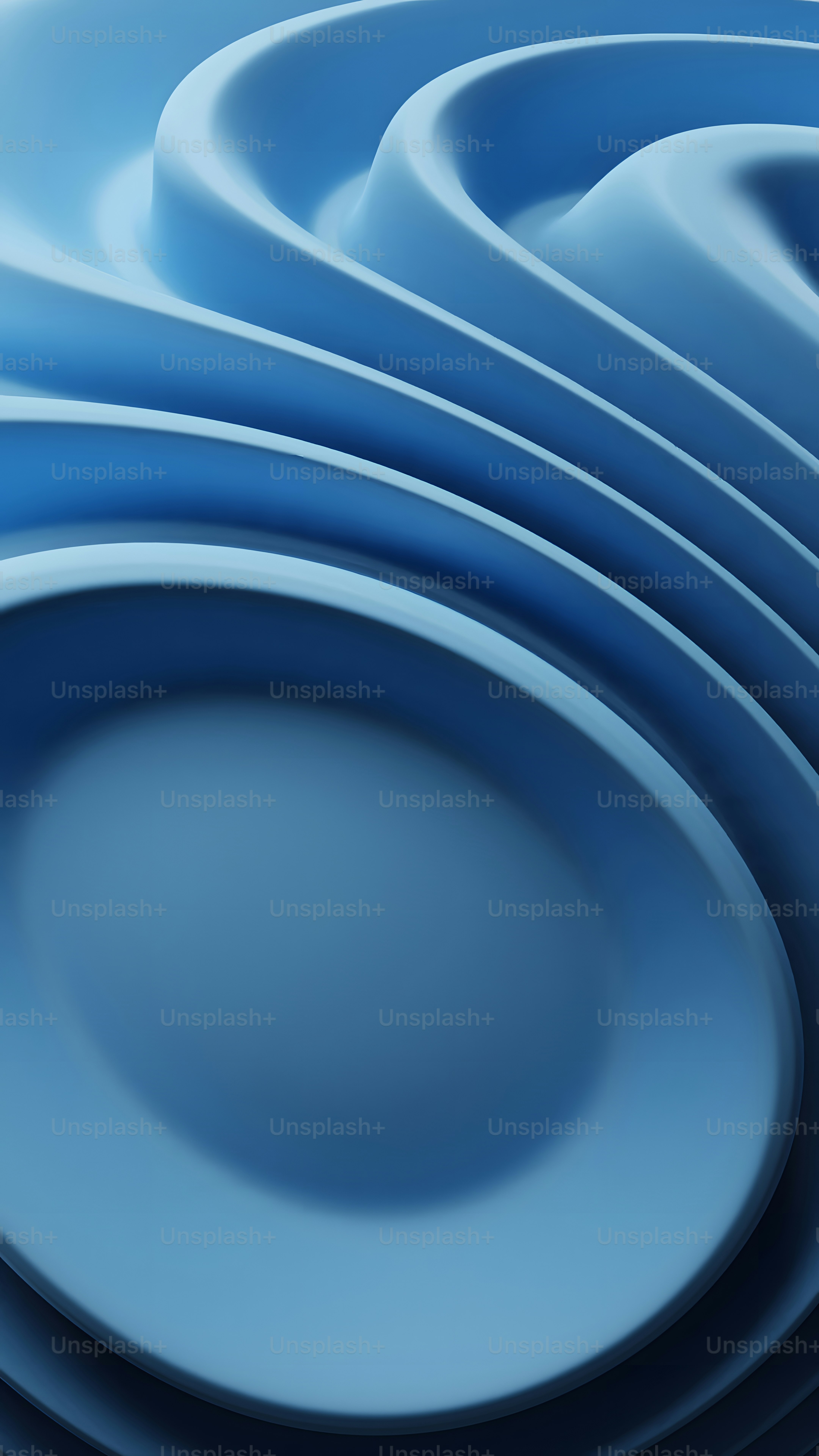 Eine Nahaufnahme eines blauen abstrakten Hintergrunds