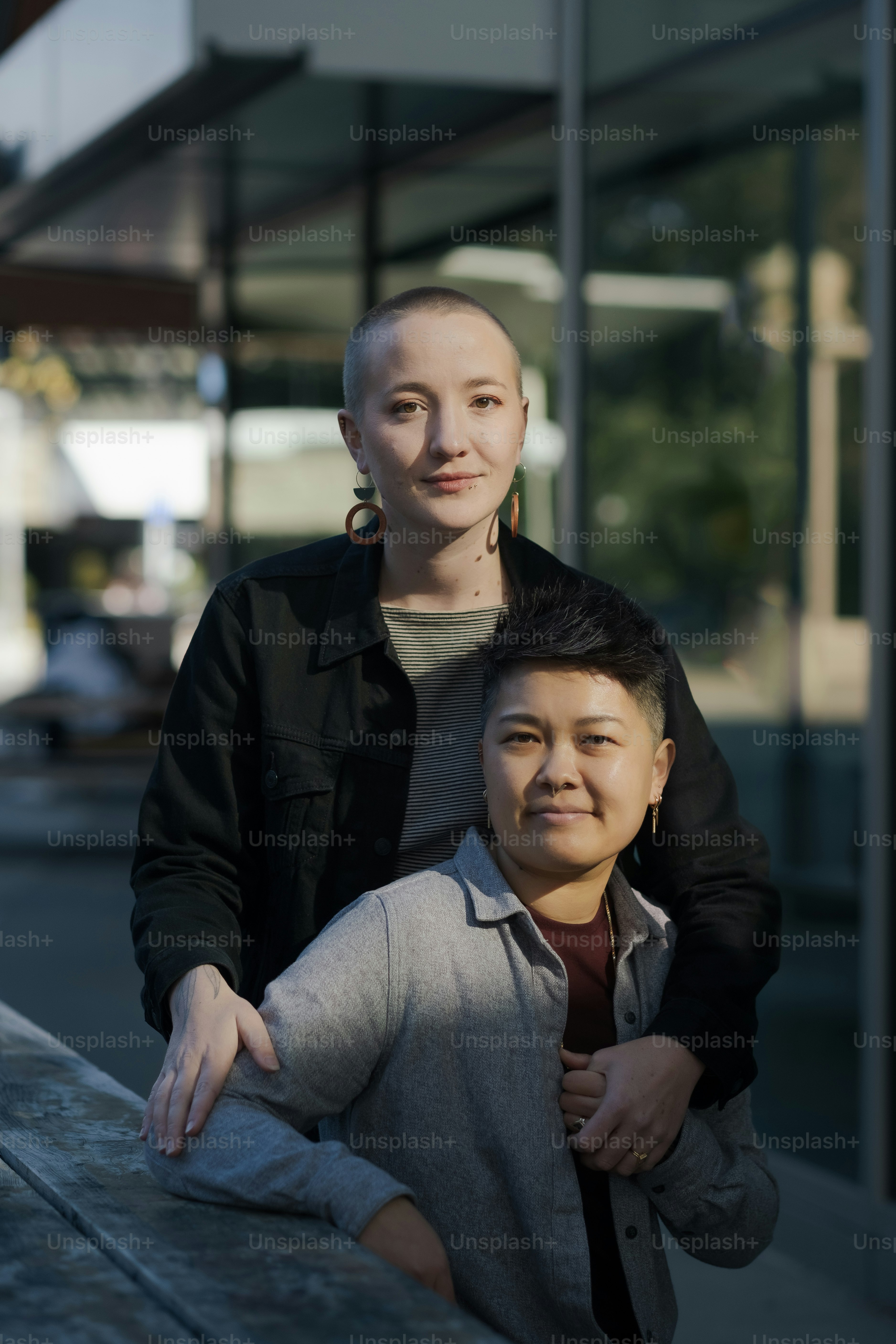 a man and a woman standing next to each other