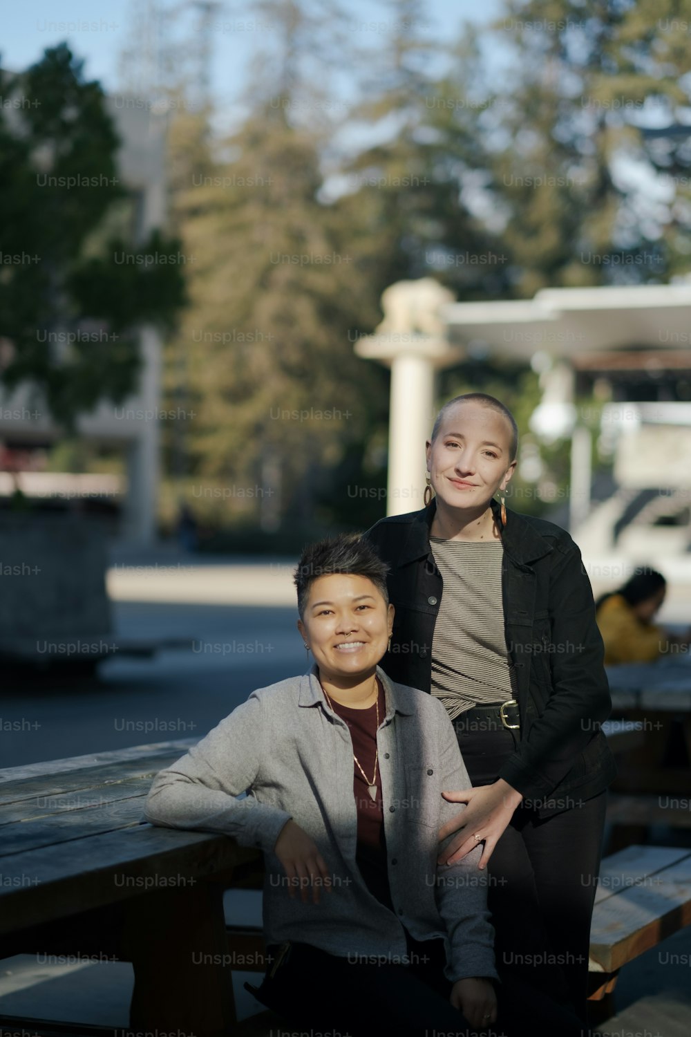 a man and a woman posing for a picture