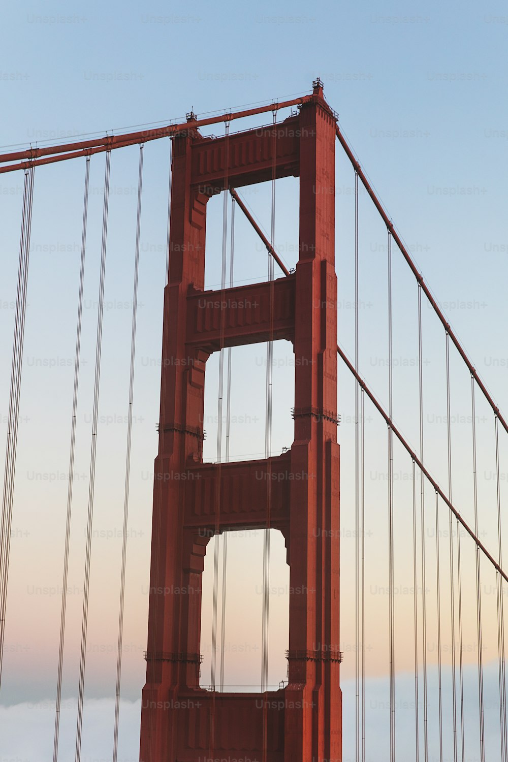 a view of the golden gate bridge in san francisco, california