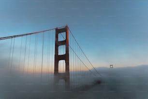 ゴールデンゲートブリッジの霧の眺め