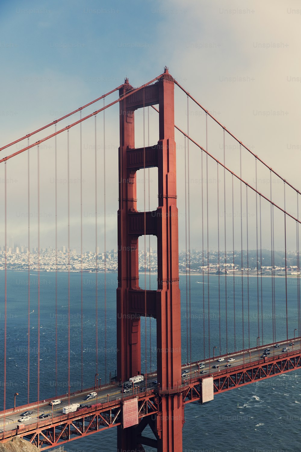 a view of the golden gate bridge in san francisco