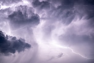 a large cloud filled with lots of lightning