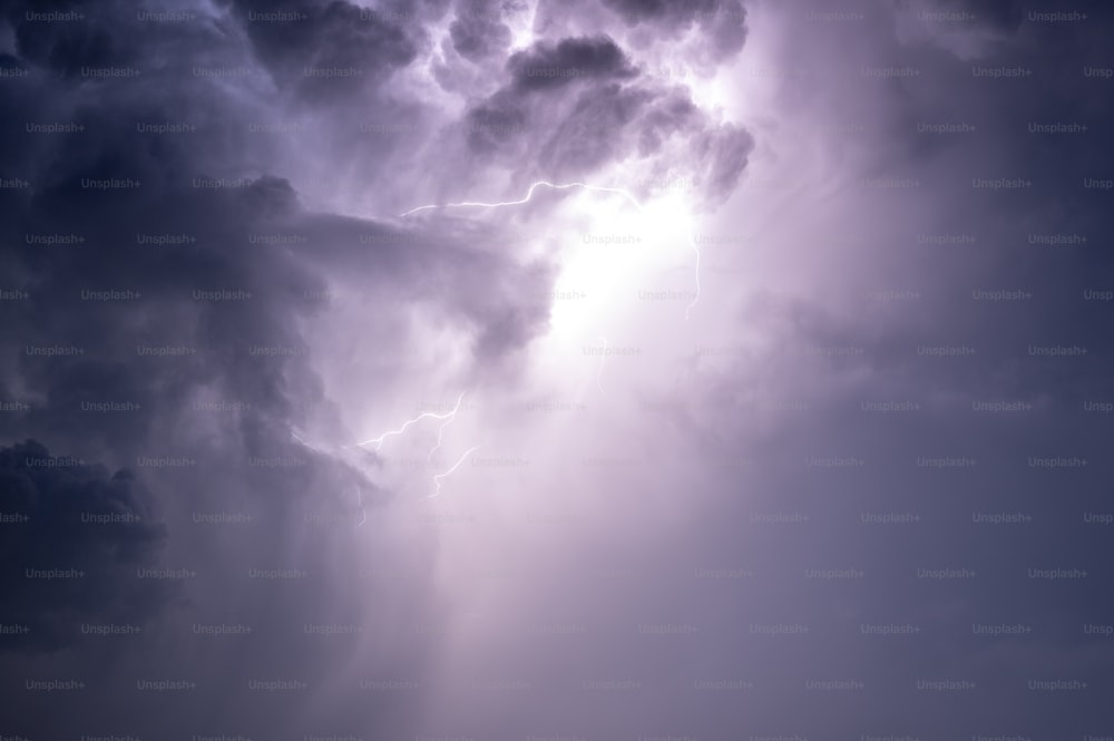 a large cloud filled with lots of dark clouds