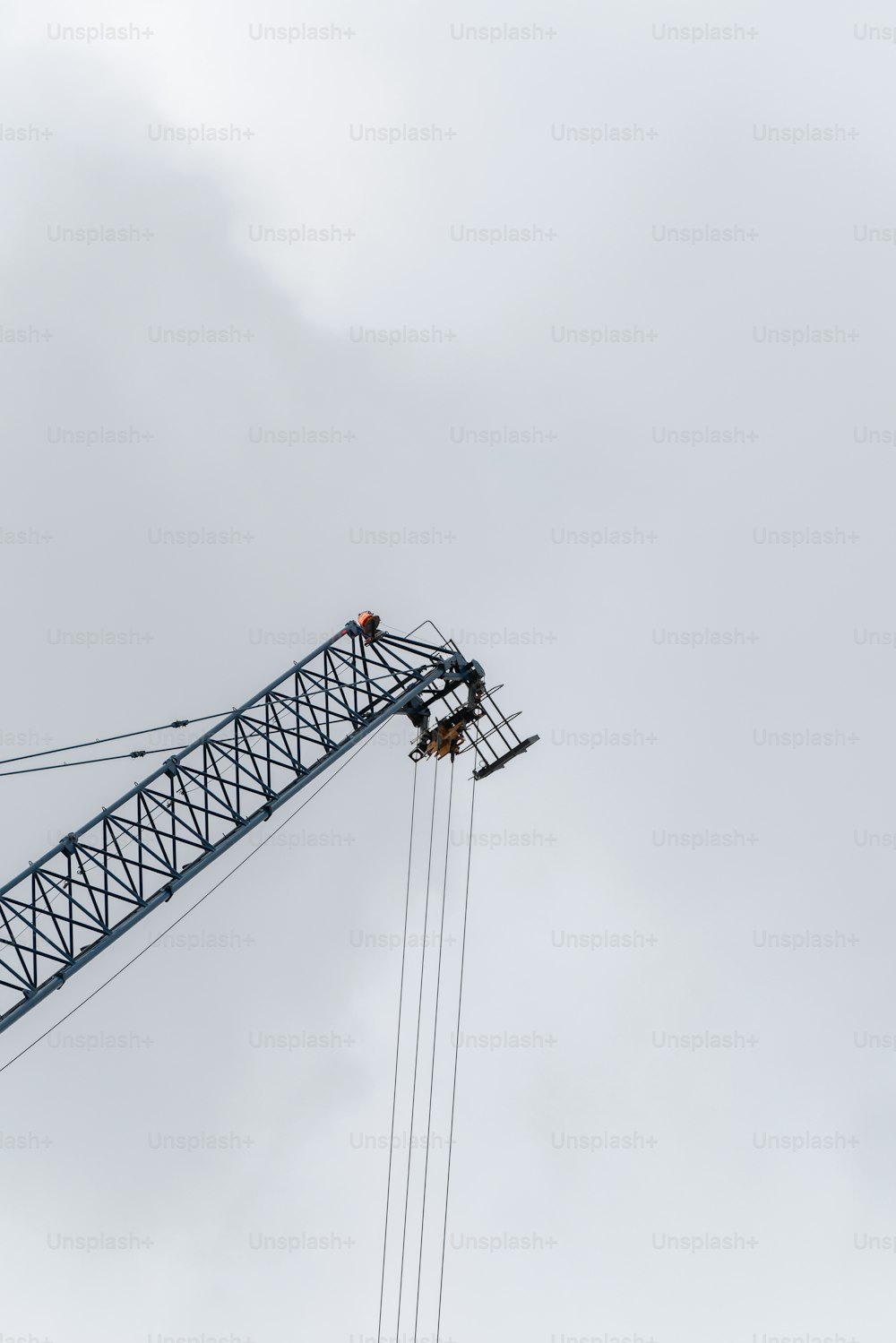 a crane that is standing in the air