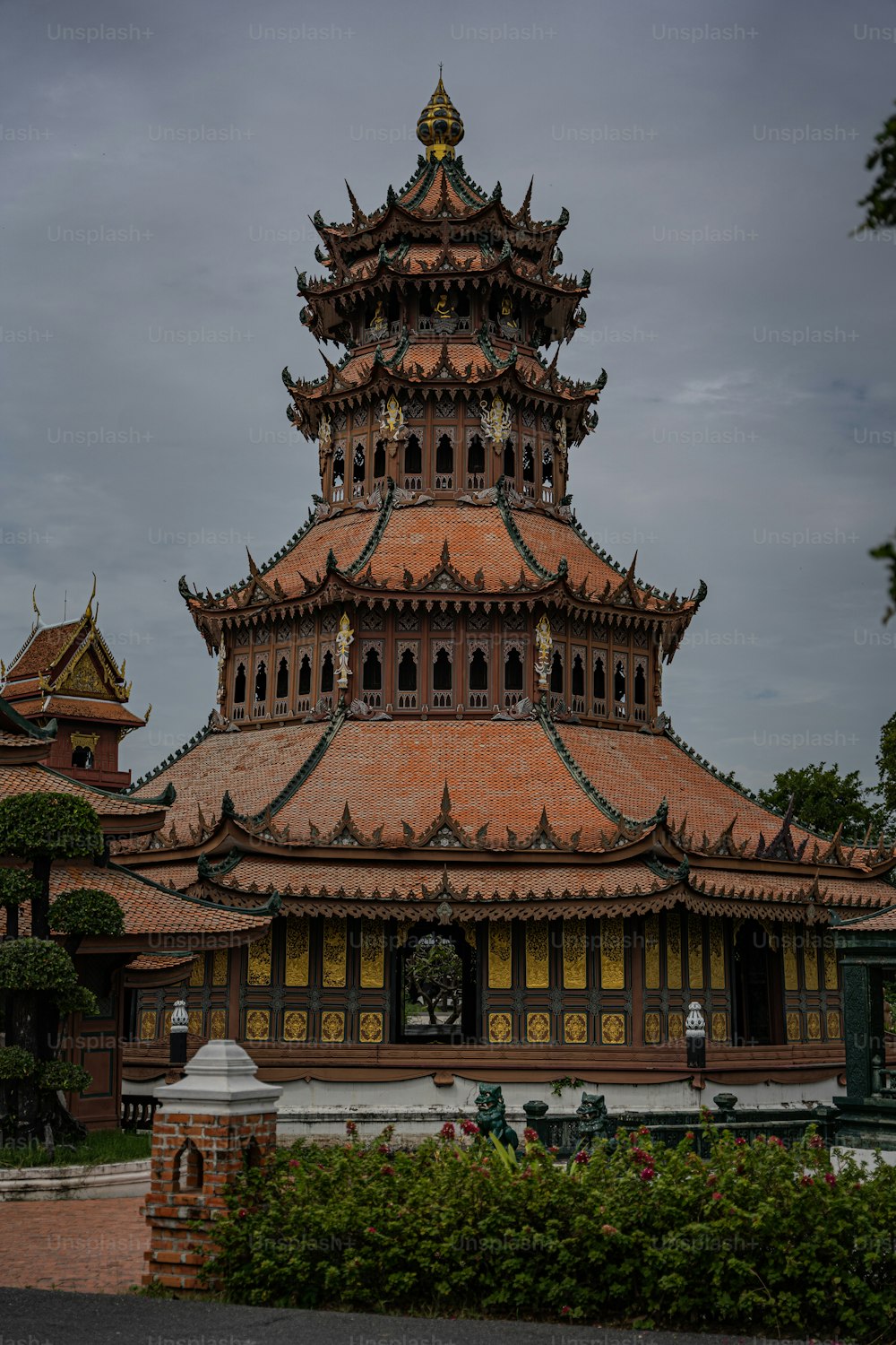 a tall building with a clock on the top of it