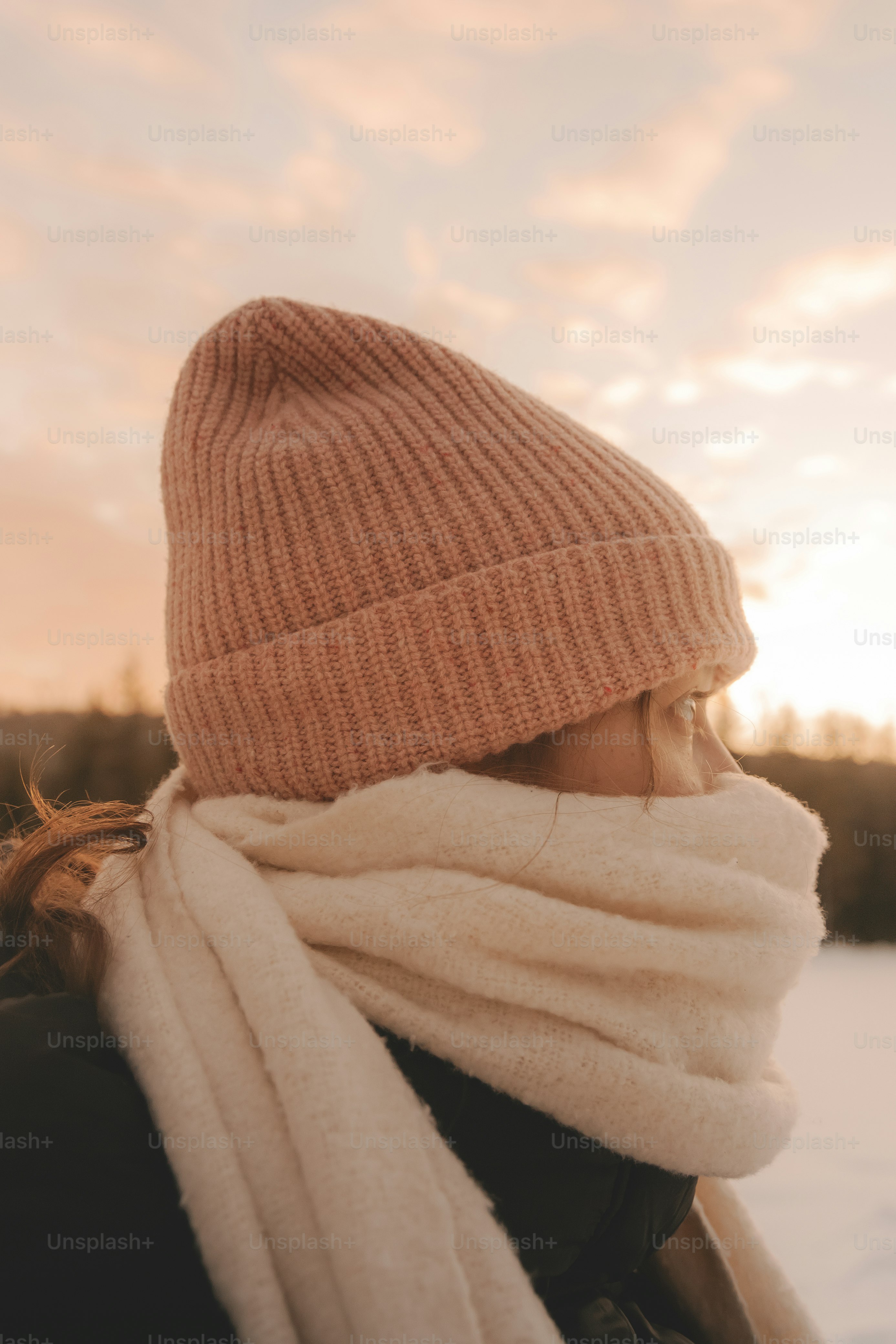 A woman with a scarf around her neck photo – Winter Image on Unsplash