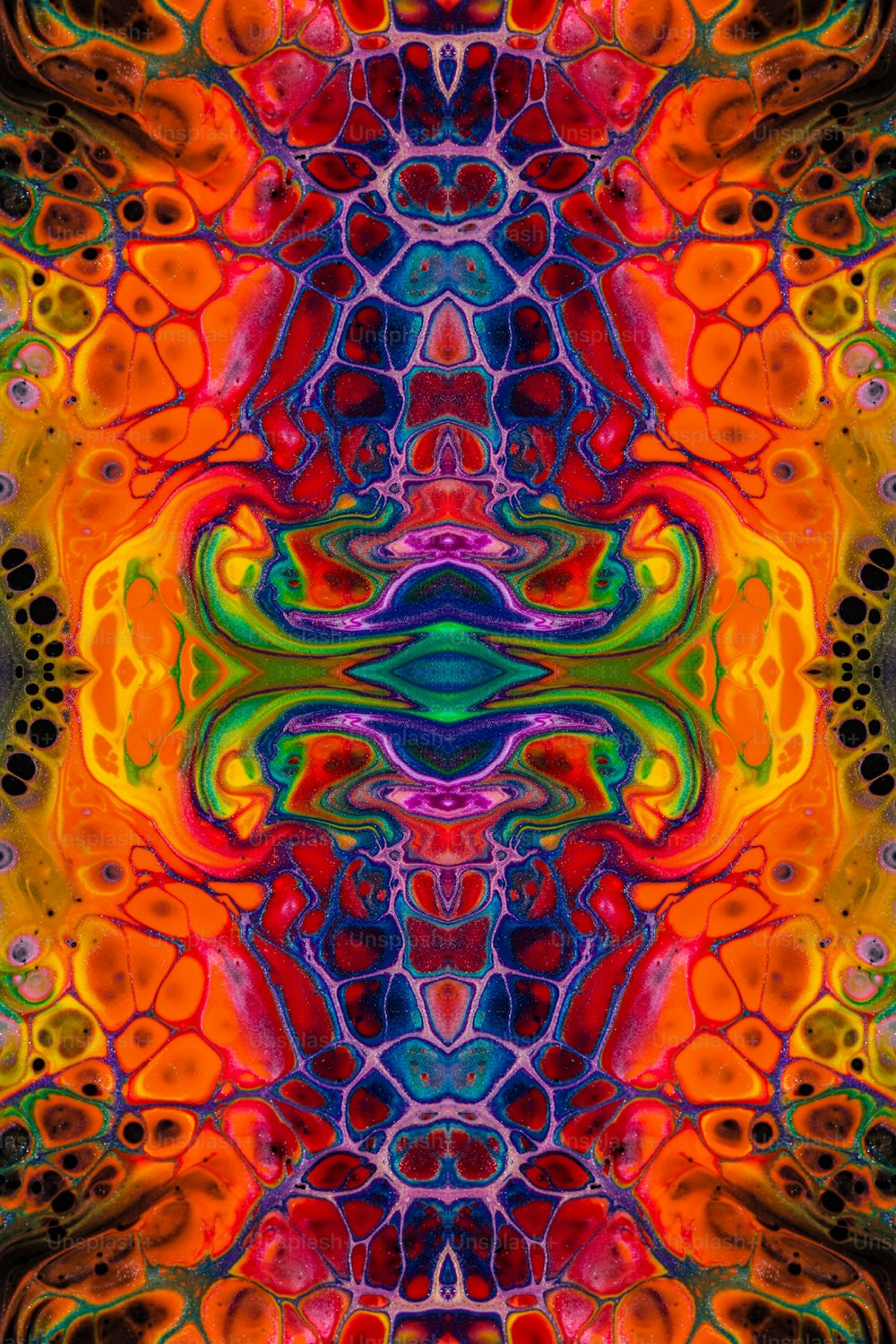 Un fondo abstracto colorido con muchos colores diferentes