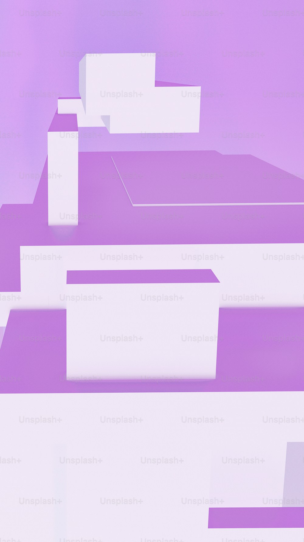 a purple and white abstract background with white boxes