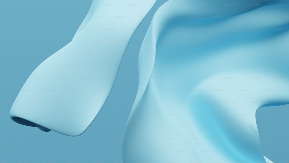 a close up of a white object with a blue background