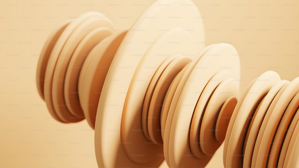a close up of a bunch of round objects