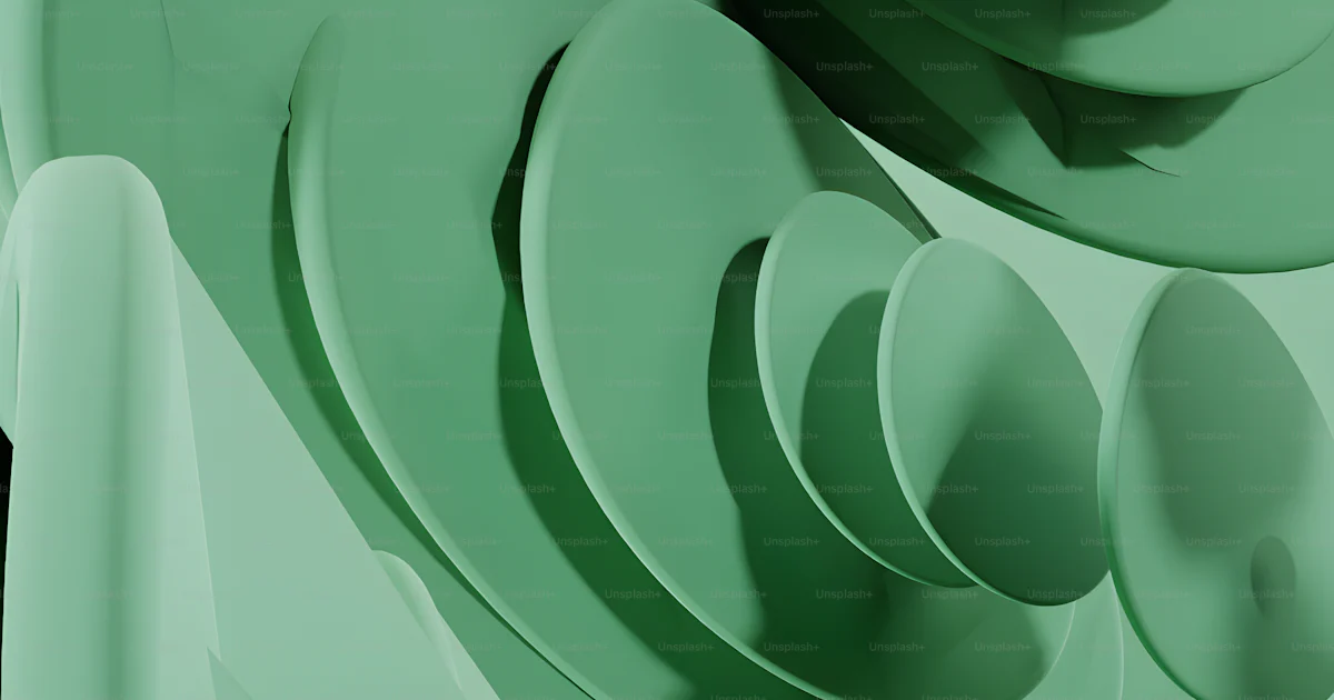 A close up of a bunch of green objects photo – Green Image on Unsplash