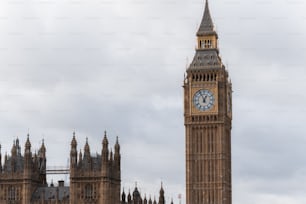 big ben towering over the city of london