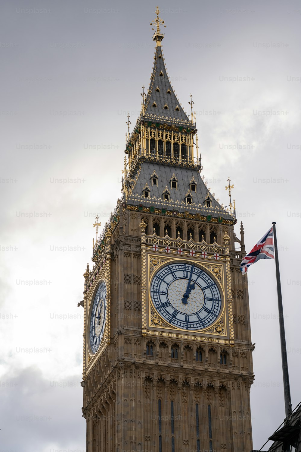 a large tower with a clock on the top of it