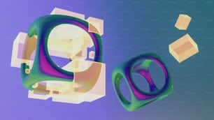 Ein computergeneriertes Bild des Buchstabens Q