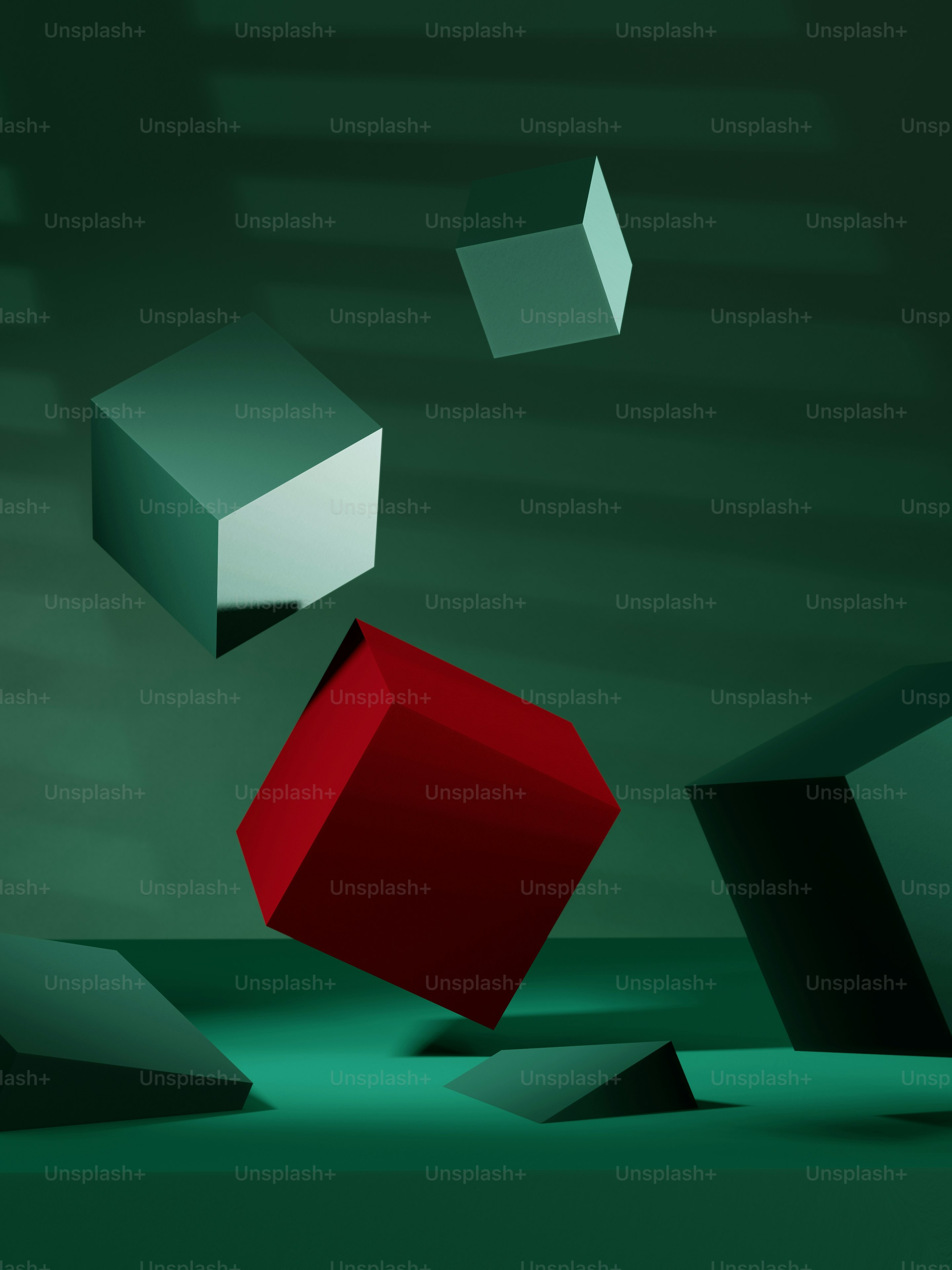 Un objeto rojo está volando por el aire