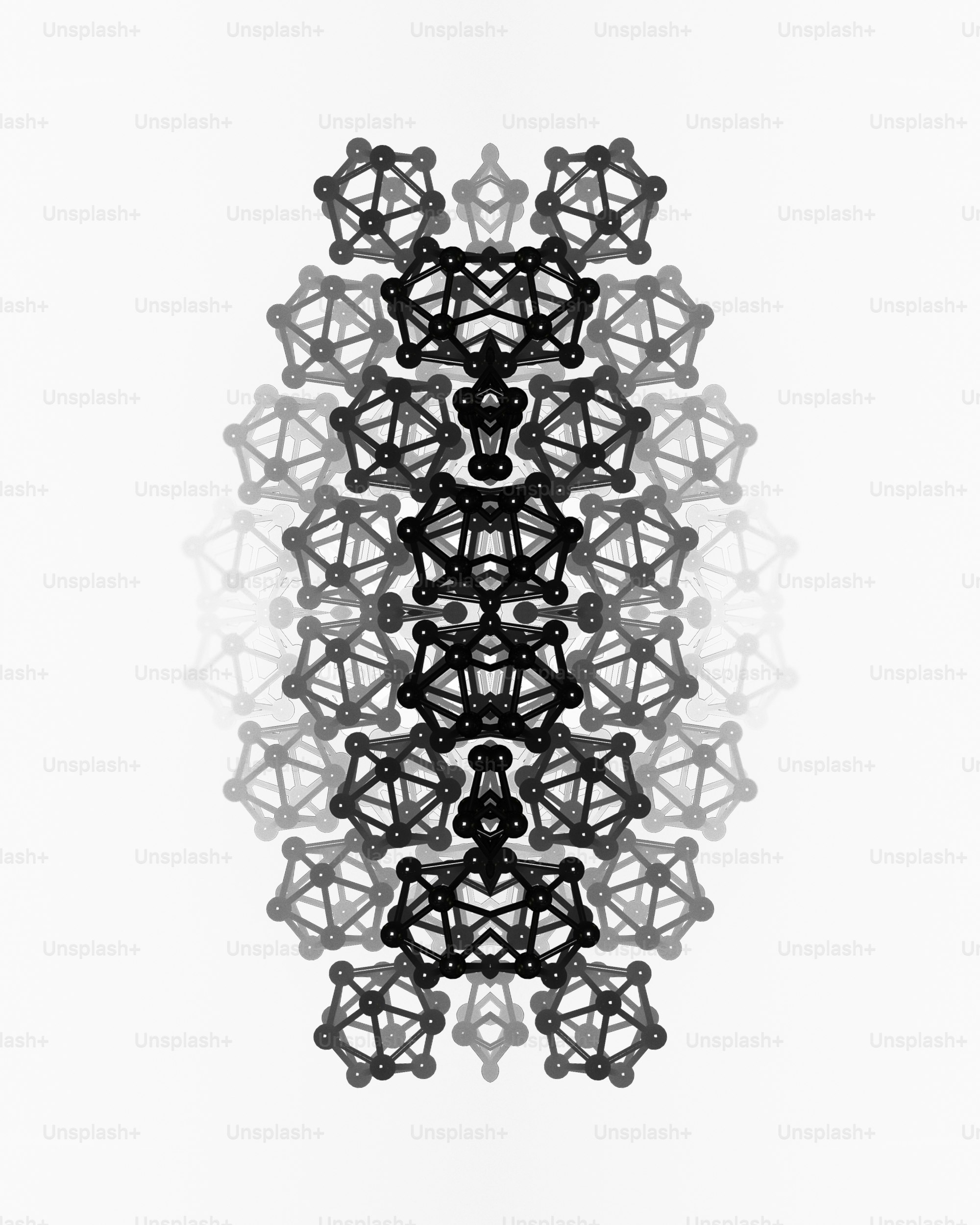 a black and white photo of an abstract design