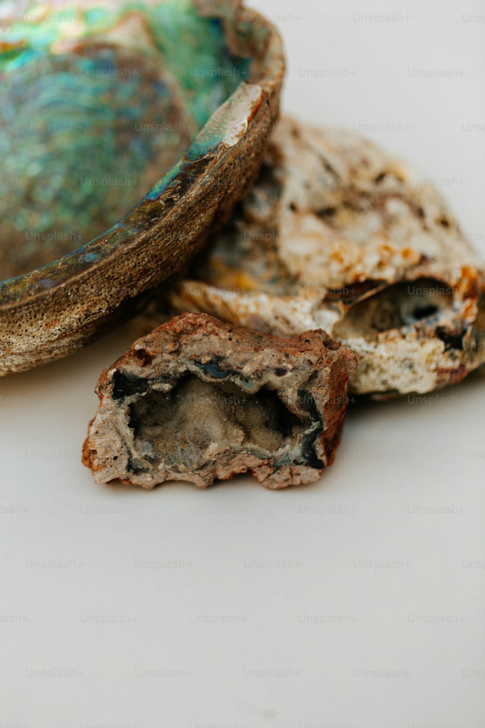 a close up of a piece of food on a table