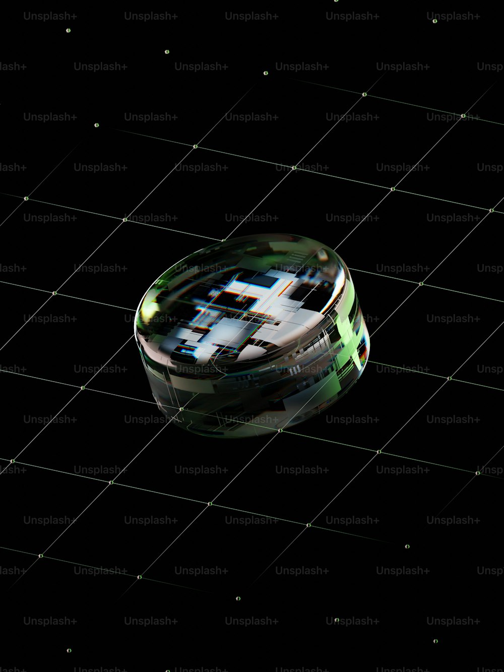 a computer generated image of a round object