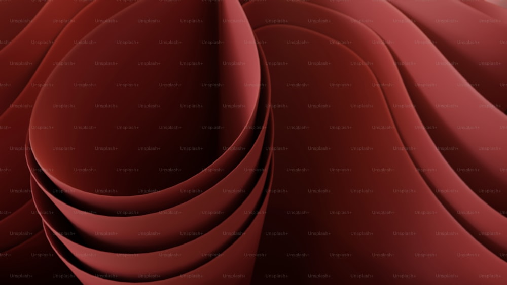 an abstract red background with wavy lines