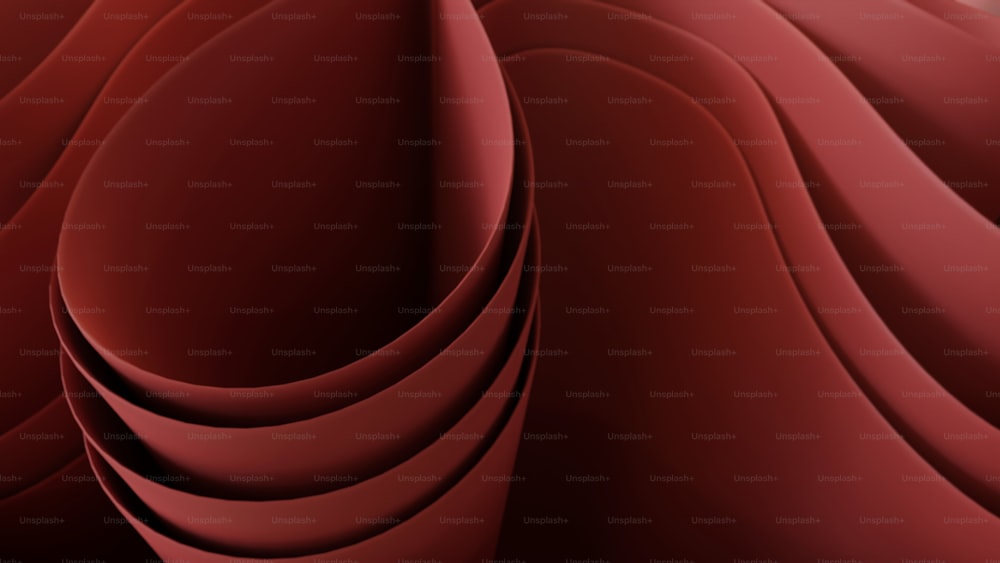 Un fondo rojo abstracto con líneas onduladas