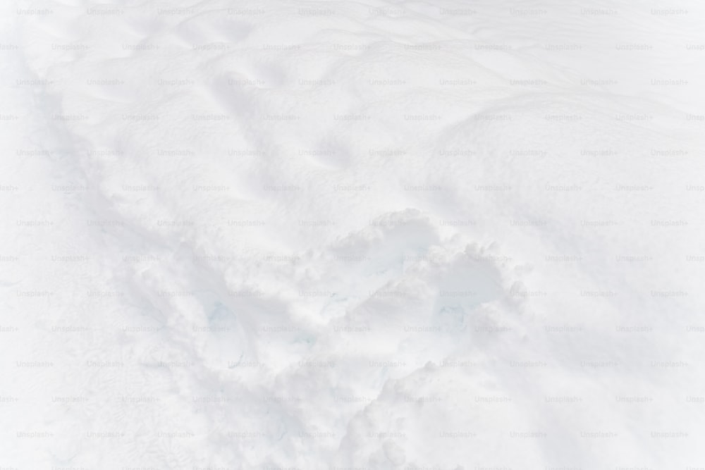 a man riding skis down a snow covered slope