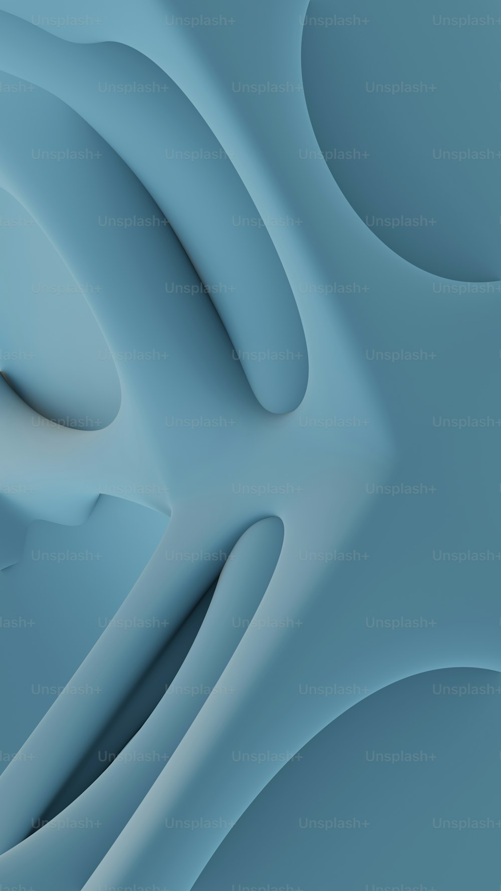 a close up of a blue background with wavy lines