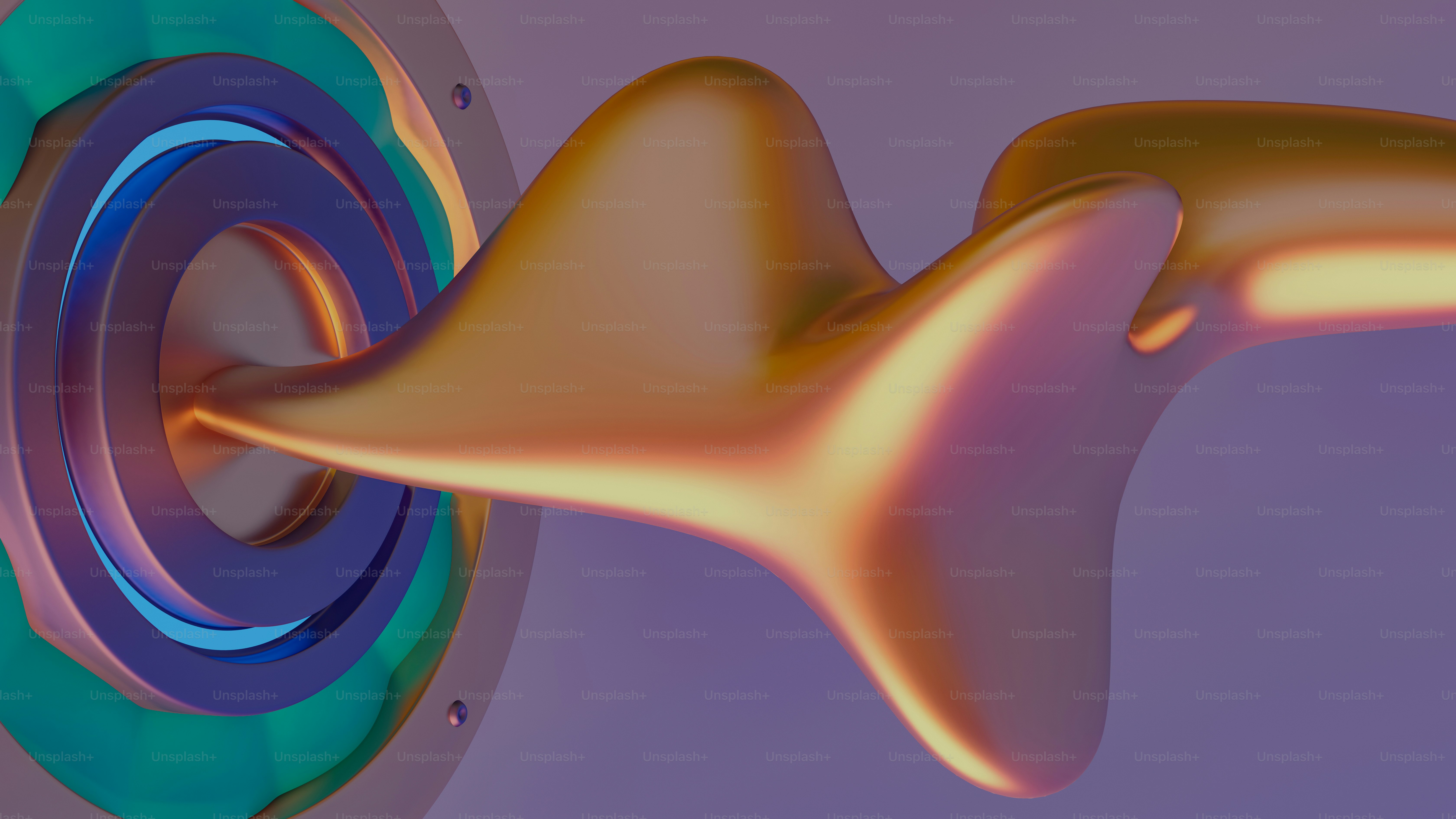 A computer generated image of a colorful object photo – 3d render Image ...