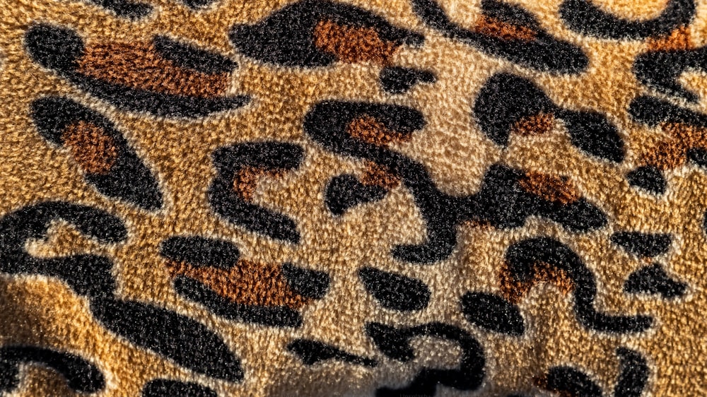 a close up of a leopard print fabric