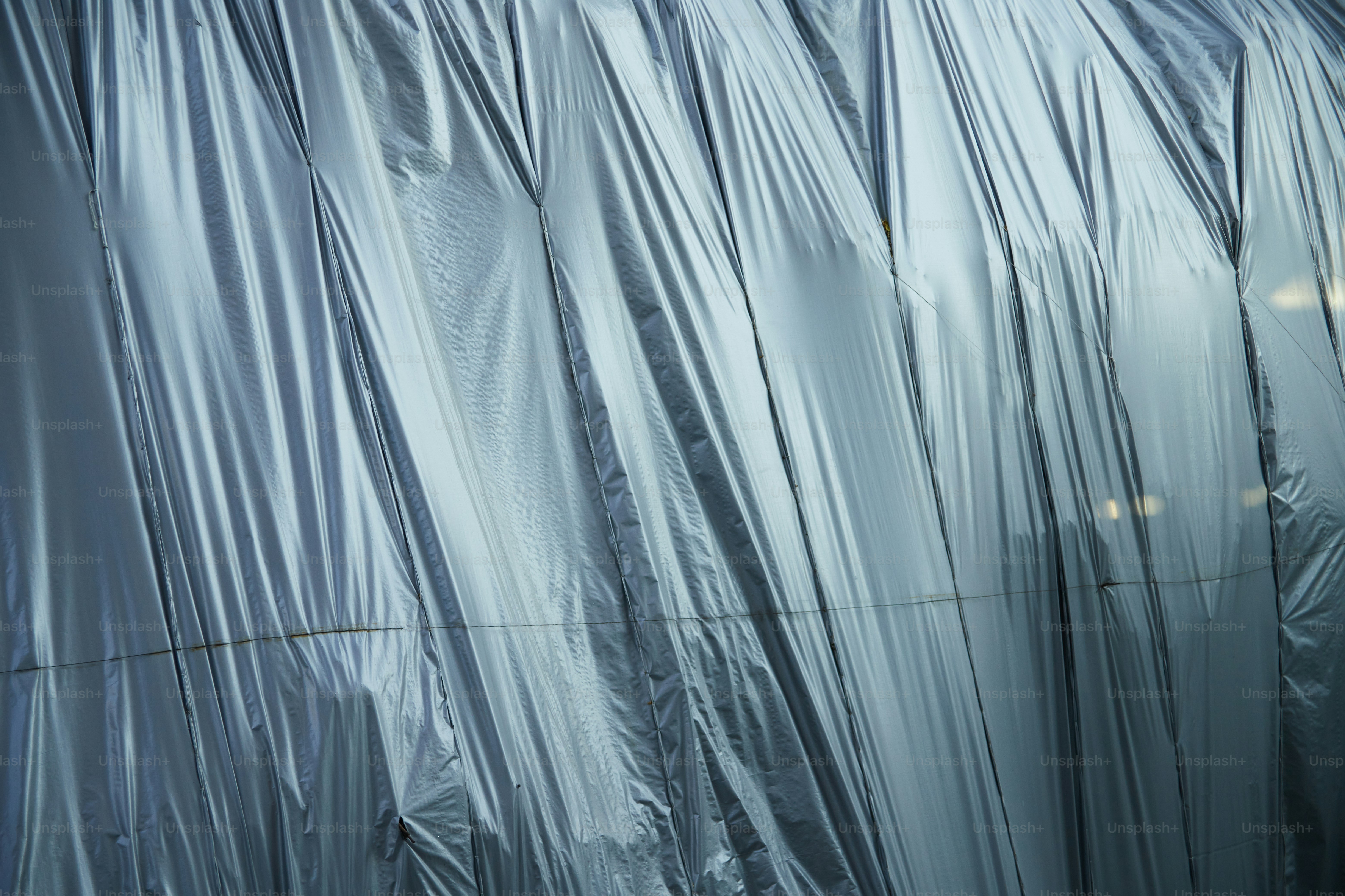 a picture of a wall covered in plastic