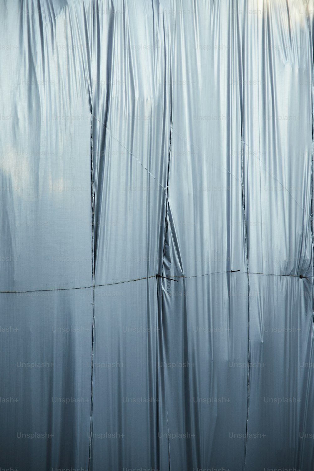 a picture of a wall covered in plastic