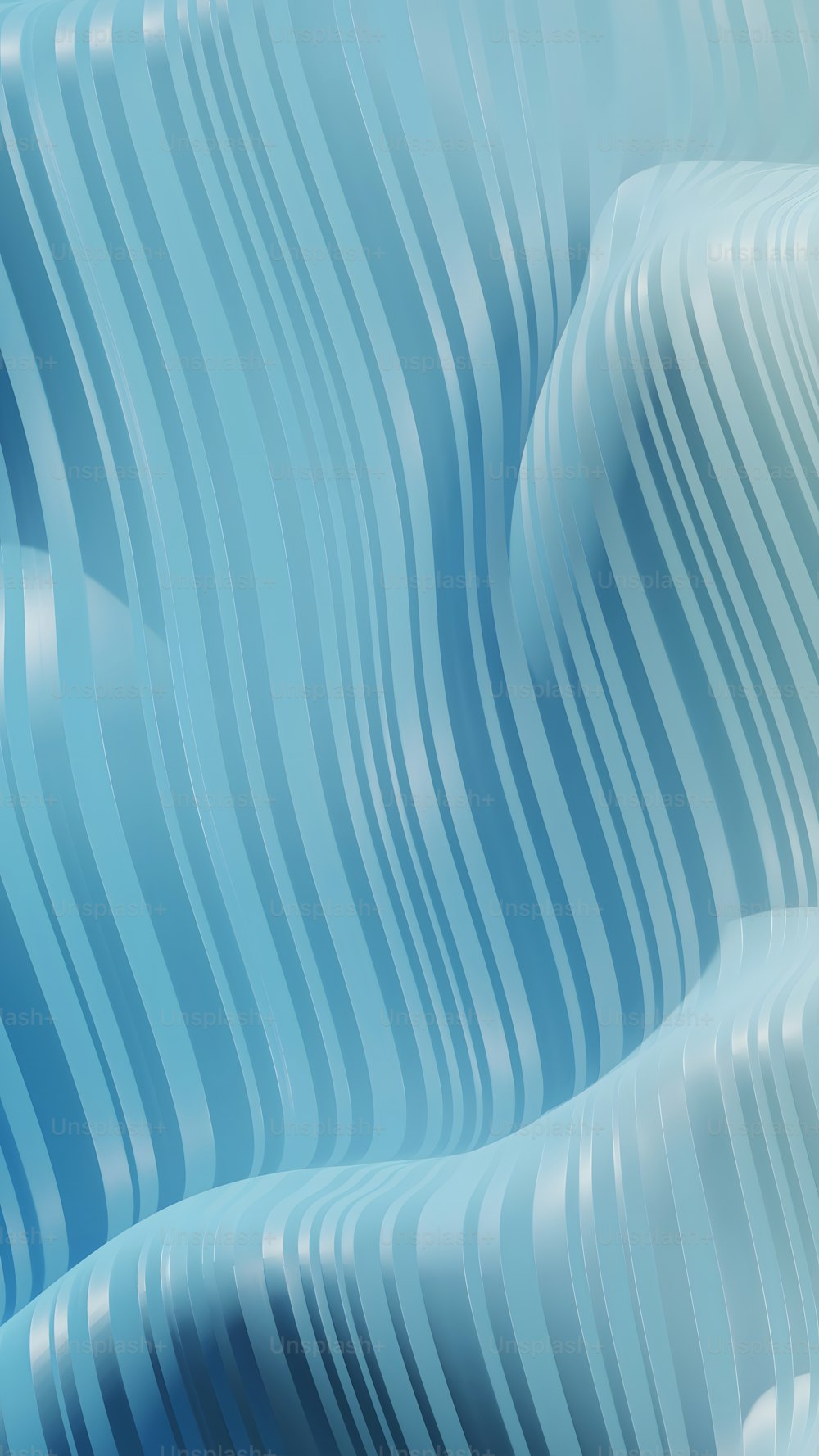 a blue background with wavy lines on it
