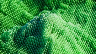 a close up of a green and white pattern
