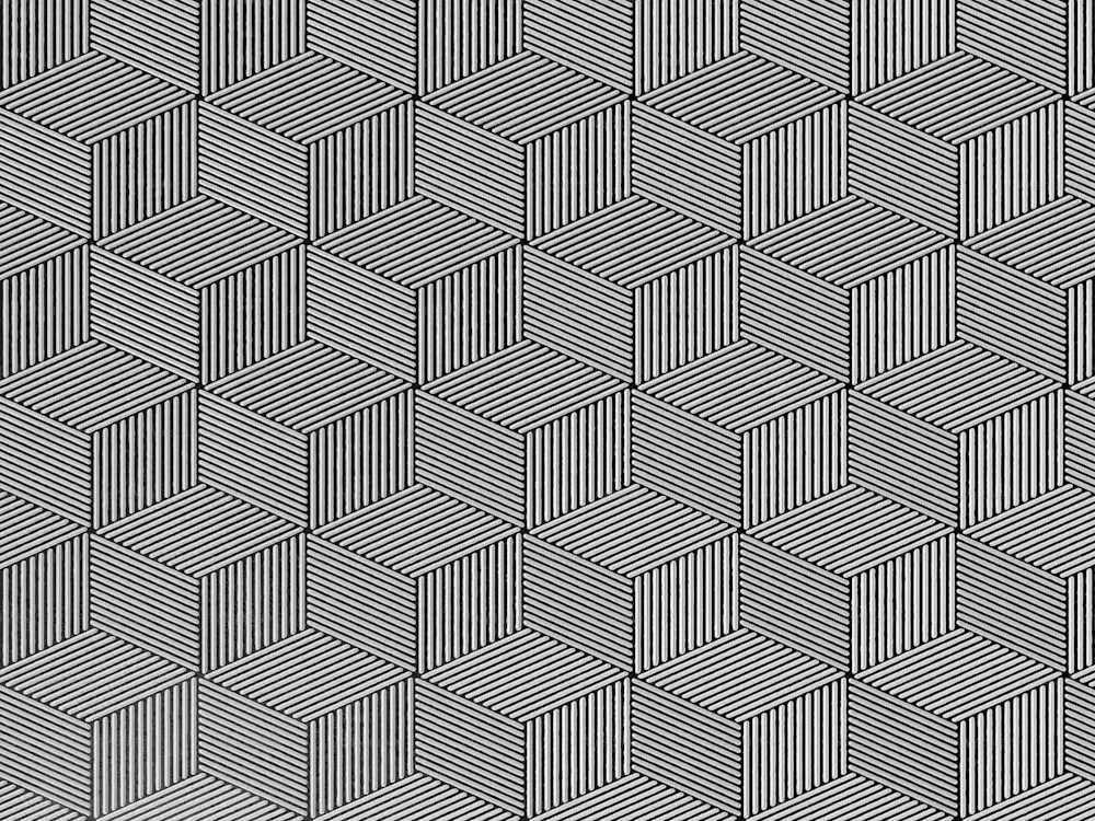 a black and white geometric pattern