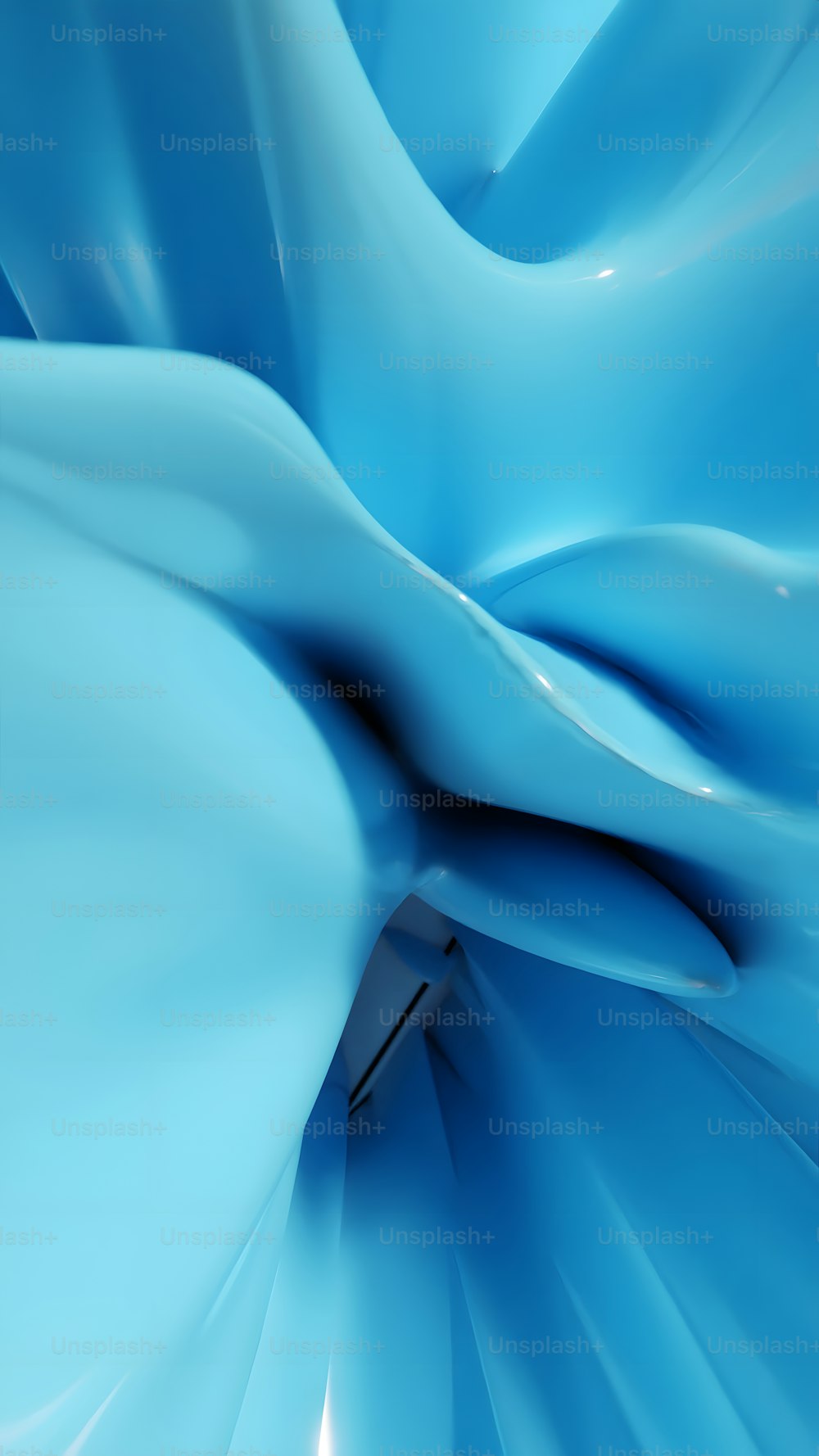 a blue abstract background with a curved design