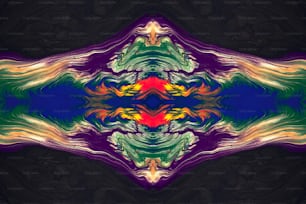uma imagem abstrata de um padrão multicolorido