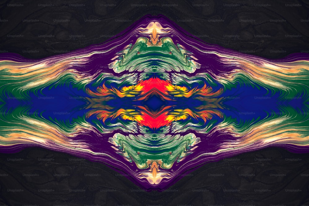 Un'immagine astratta di un motivo multicolore