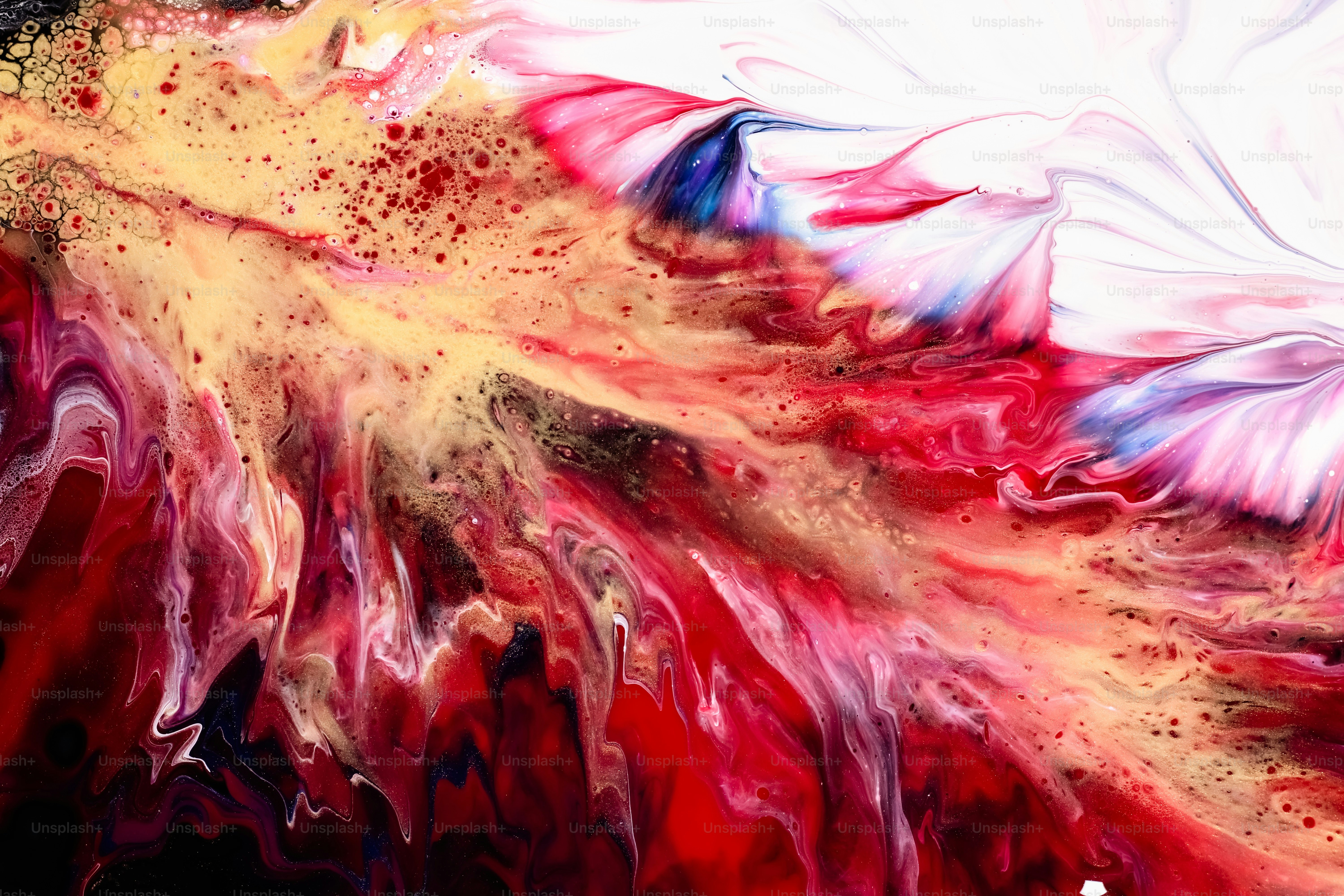 A painting of a woman's face with pink flowers on it photo – Wallpaper ...