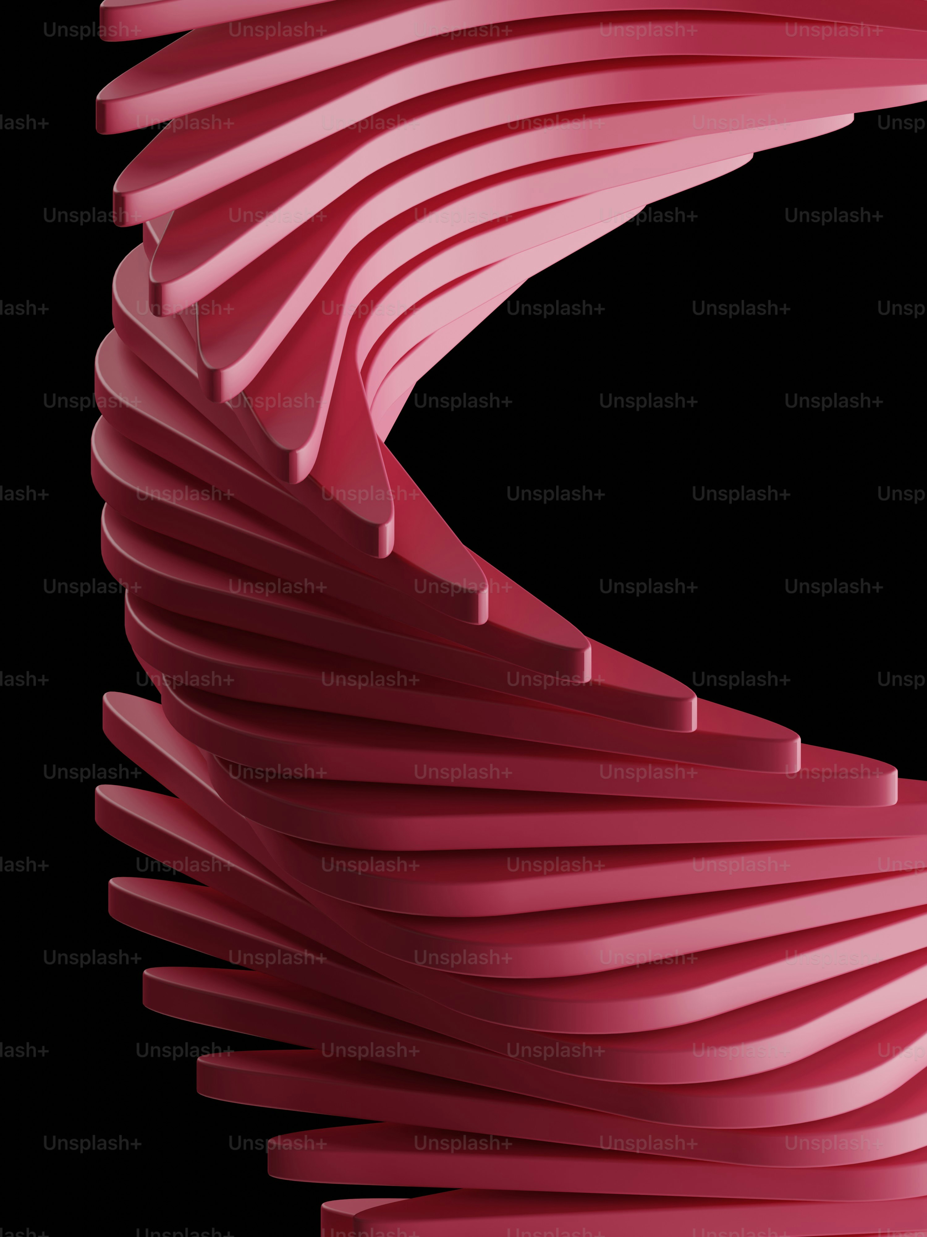 a very large red object that looks like a spiral